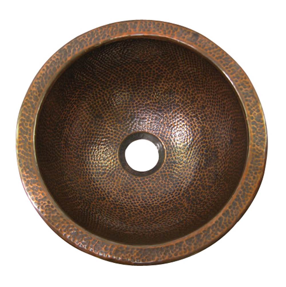 Neenan Company ShowroomBarclayAddie Round Undermount Basin, Hammered Antique Copper