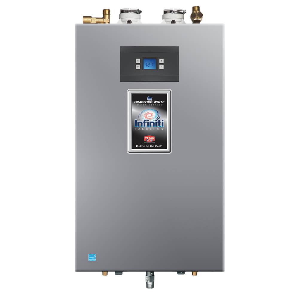 Neenan Company ShowroomBradford WhiteENERGY STAR Certified Ultra Low NOx Infiniti ® K-Series Tankless Gas (Natural, Field Convertible to LP) Indoor Condensing Residential Water Heater