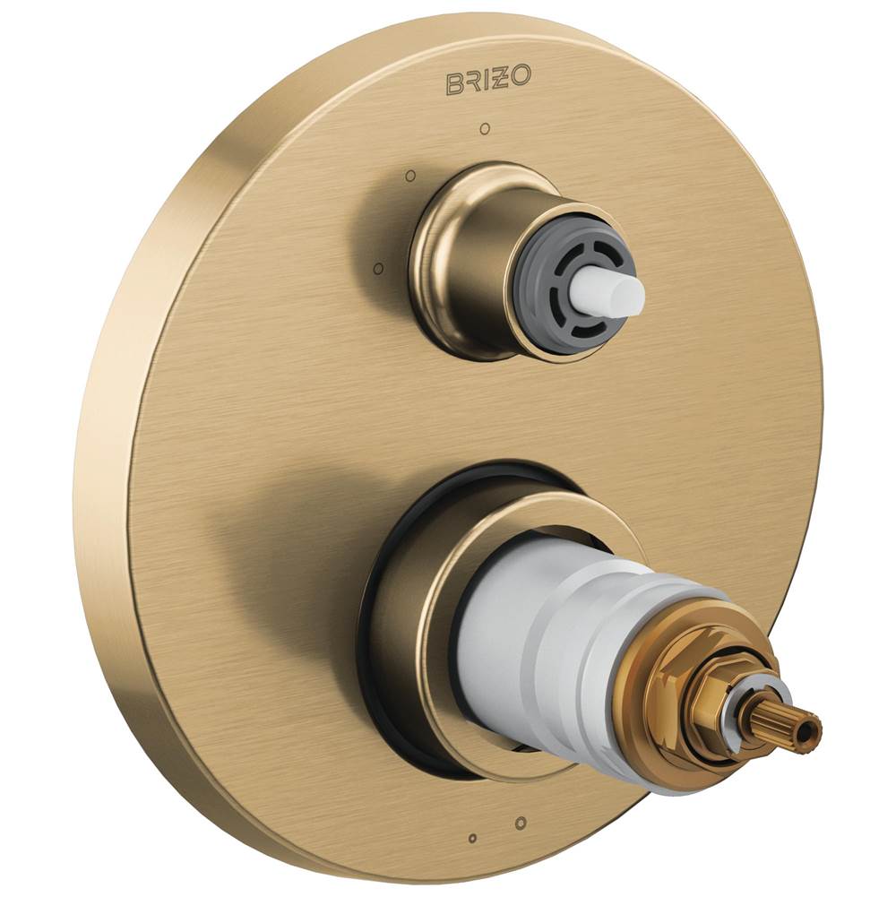 Brizo Thermostatic Valve Trims With Integrated Diverter Shower Faucet Trims item T75535-GLLHP