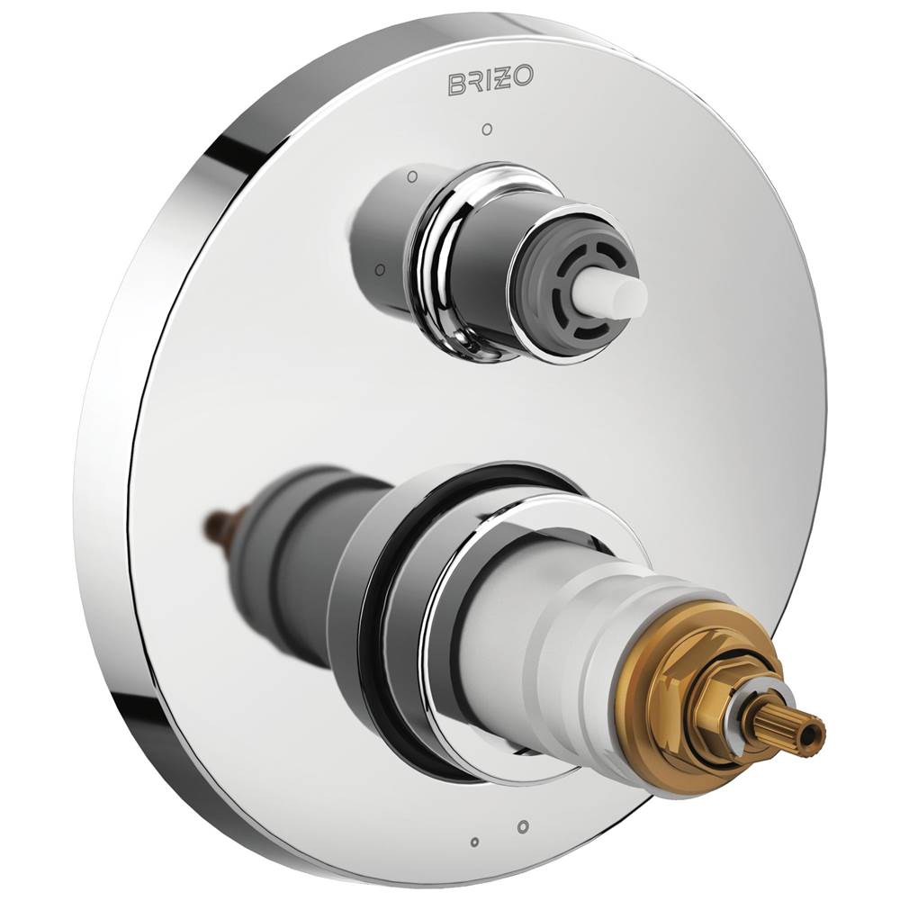 Brizo Thermostatic Valve Trims With Integrated Diverter Shower Faucet Trims item T75535-PCLHP