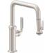 California Faucets - K30-103SQ-SL-ACF - Pull Down Kitchen Faucets