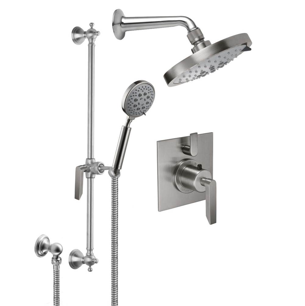Neenan Company ShowroomCalifornia FaucetsRincon Bay StyleTherm® 1/2'' Thermostatic Shower System with Handshower Slide Bar
