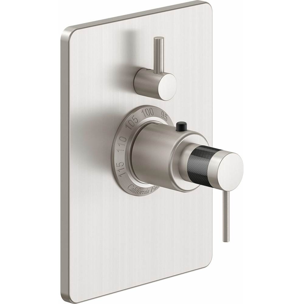 California Faucets Thermostatic Valve Trim Shower Faucet Trims item TO-THC1L-52F-SB
