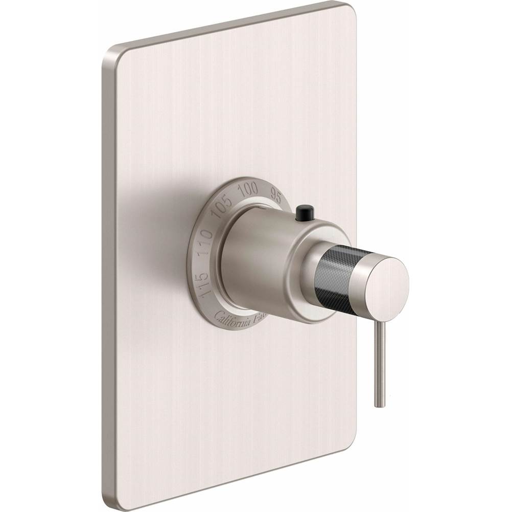 California Faucets Thermostatic Valve Trim Shower Faucet Trims item TO-THCN-52F-MBLK