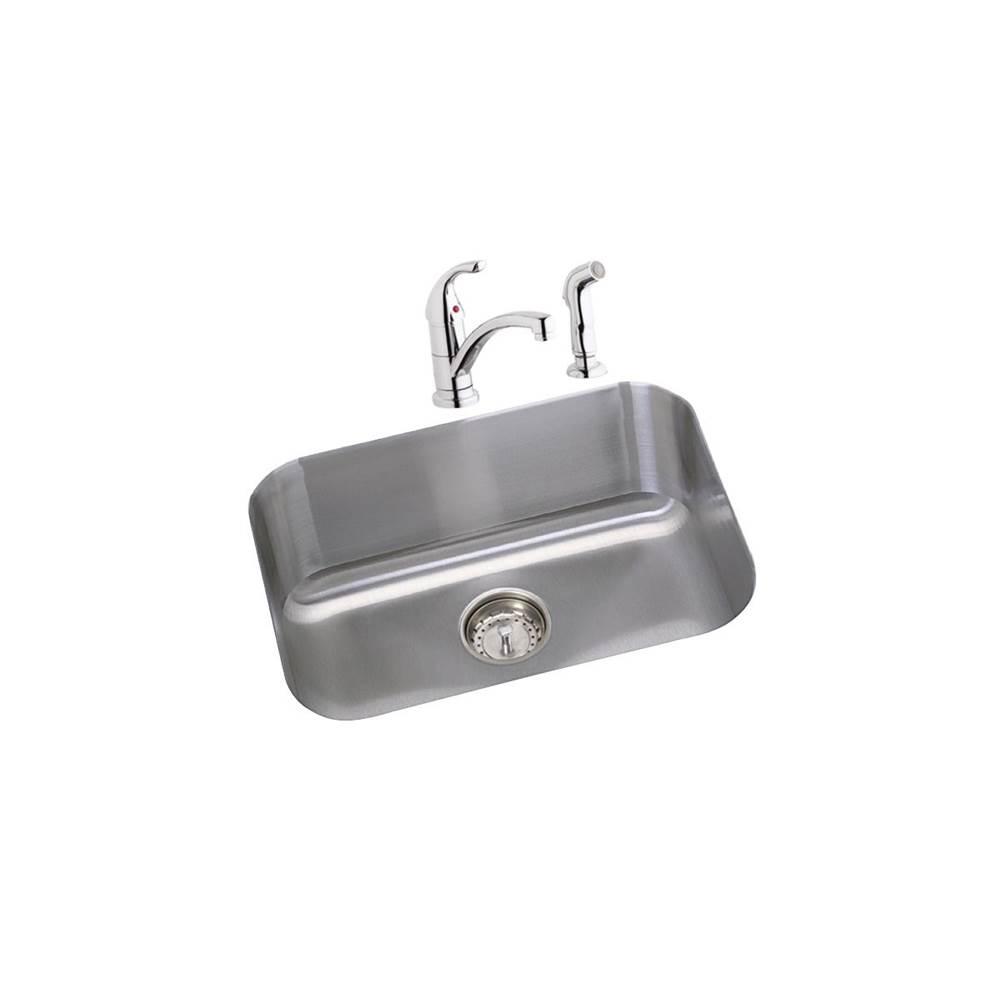 Neenan Company ShowroomElkayDayton Stainless Steel 23-1/2'' x 18-1/4'' x 8'', Single Bowl Undermount Sink and Faucet Kit