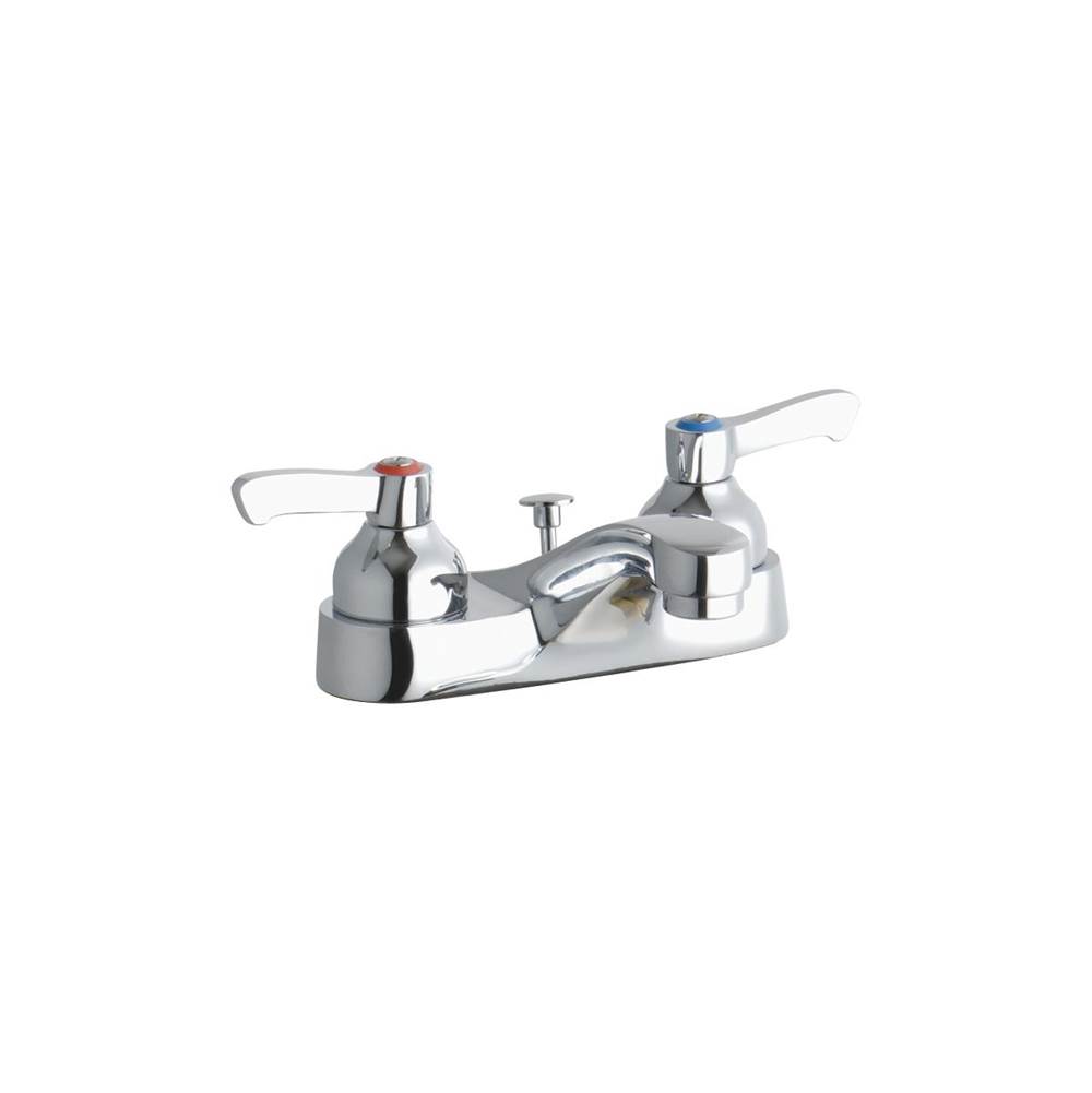 Neenan Company ShowroomElkay4'' Centerset with Exposed Deck Faucet with Pop-up Drain Integral Spout 2'' Lever Handles