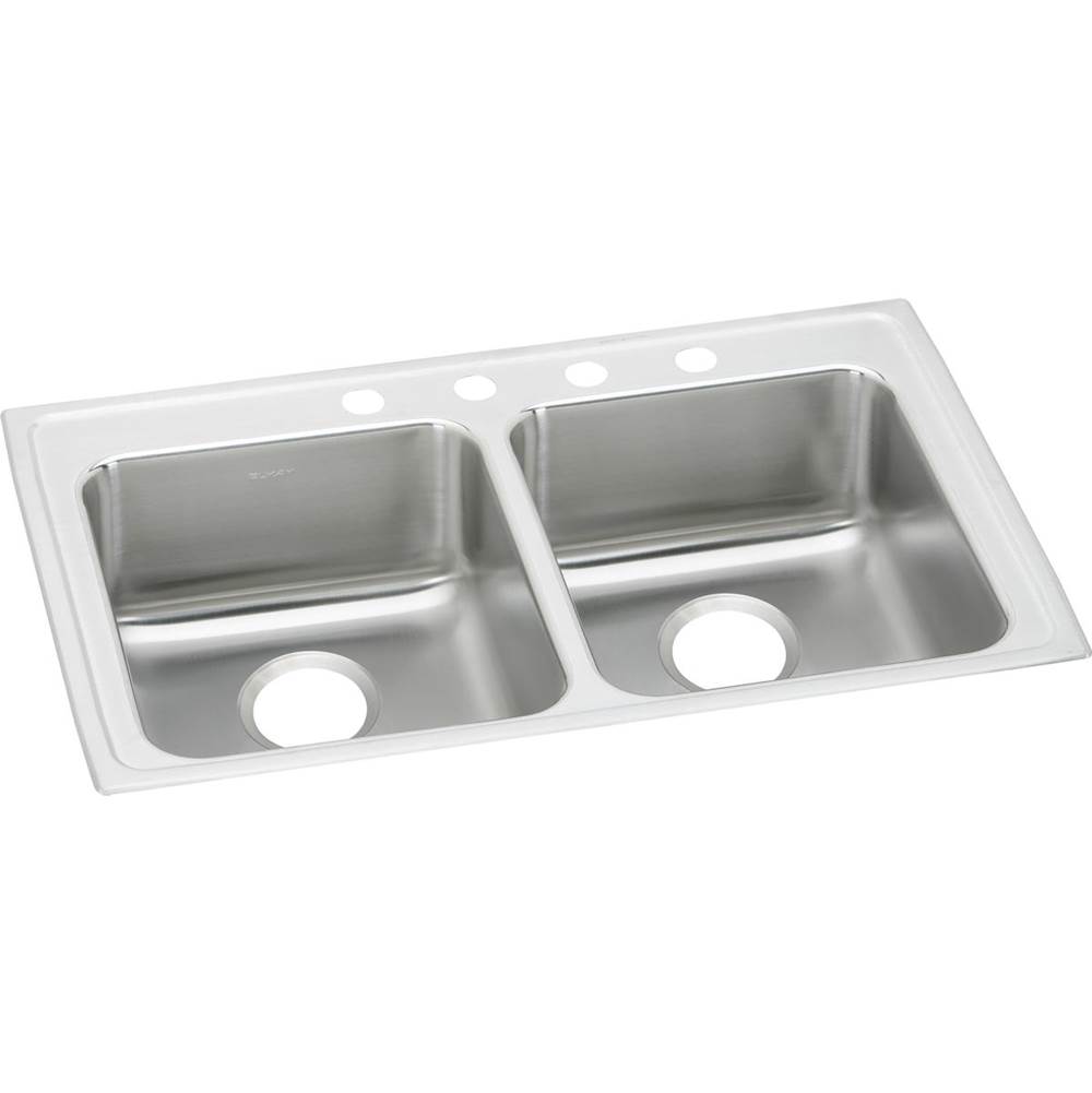 Elkay Drop In Double Bowl Sink Kitchen Sinks item LRAD3319601
