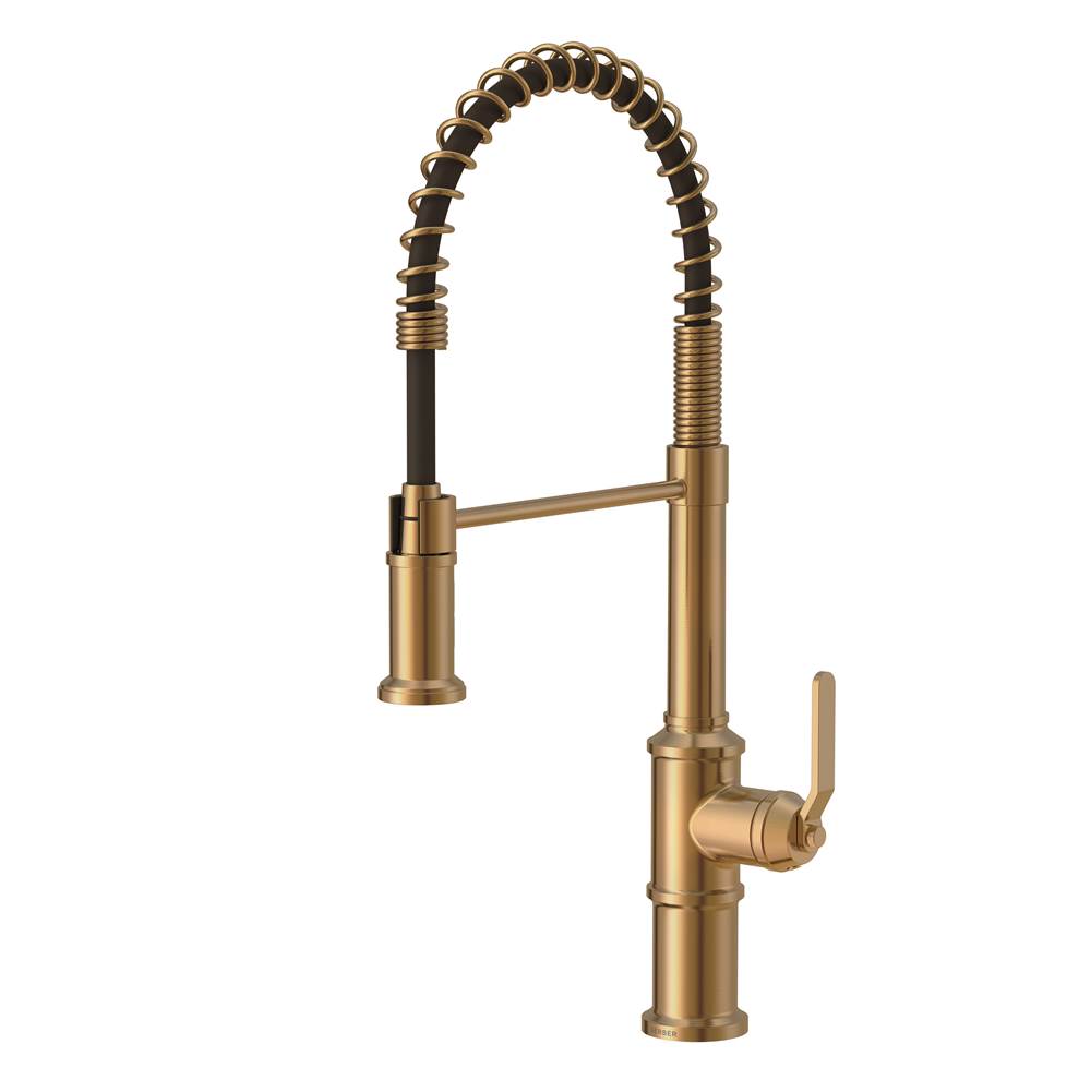 Neenan Company ShowroomGerber PlumbingKinzie 1H Pre-Rinse Kitchen Faucet 1.75gpm Brushed Bronze