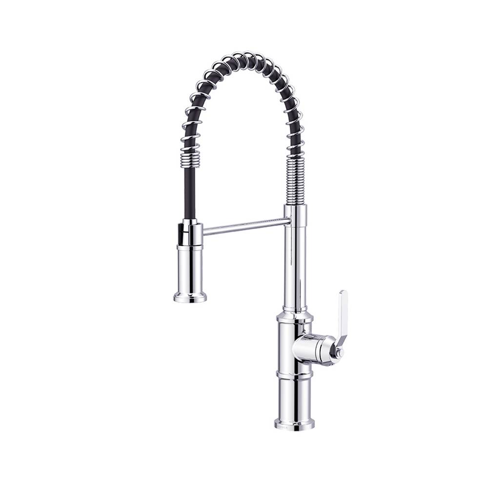 Neenan Company ShowroomGerber PlumbingKinzie 1H Pre-Rinse Kitchen Faucet 1.75gpm Chrome