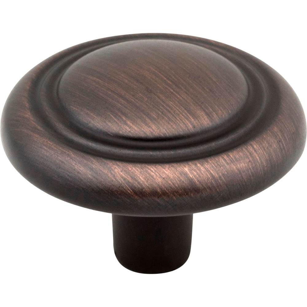 Neenan Company ShowroomHardware Resources1-1/4'' Diameter Brushed Oil Rubbed Bronze Button Vienna Cabinet Mushroom Knob