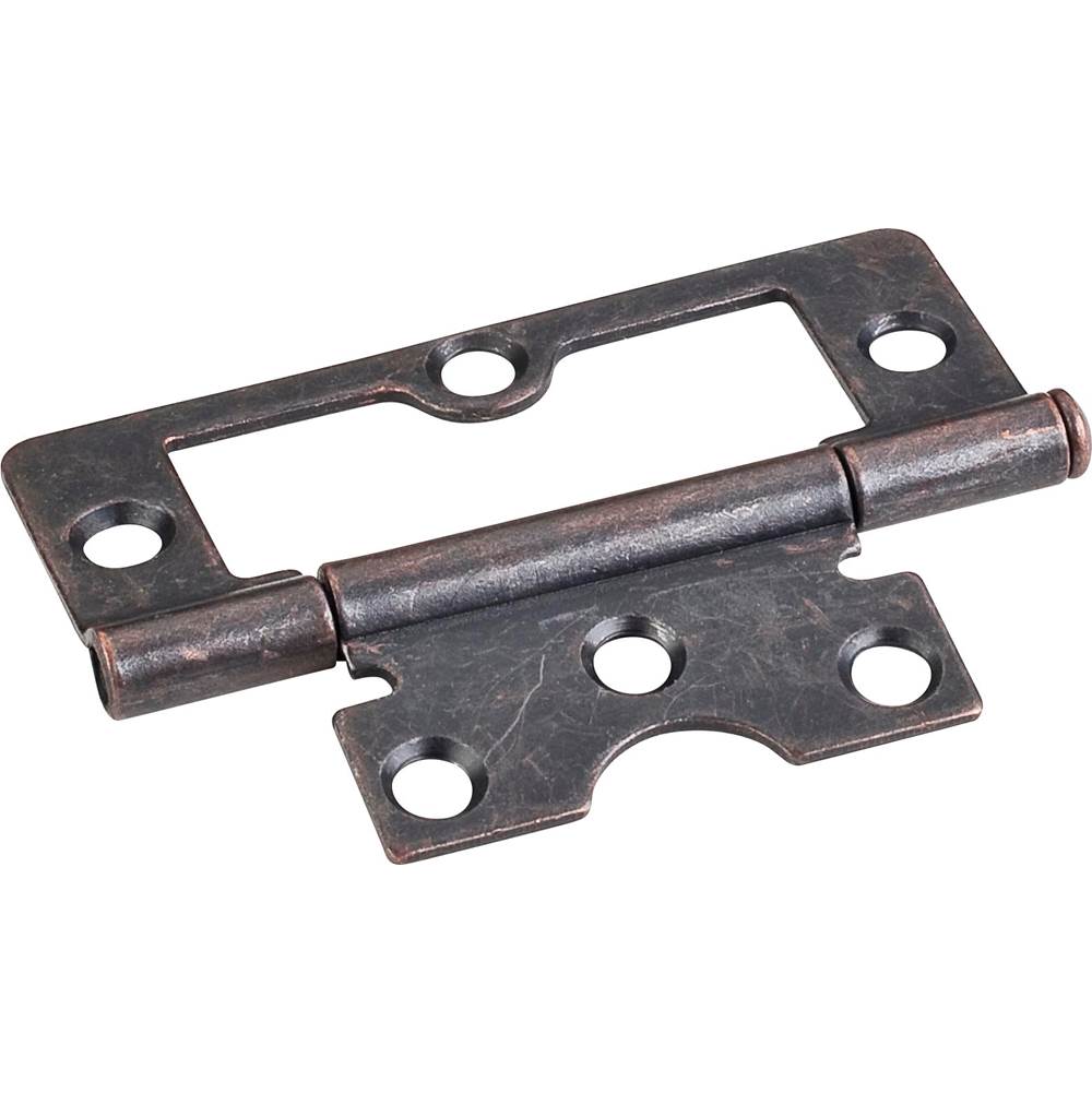 Neenan Company ShowroomHardware ResourcesDark Antique Copper Machined 3'' Swaged Loose Pin Non-Mortise Hinge with 6 Holes
