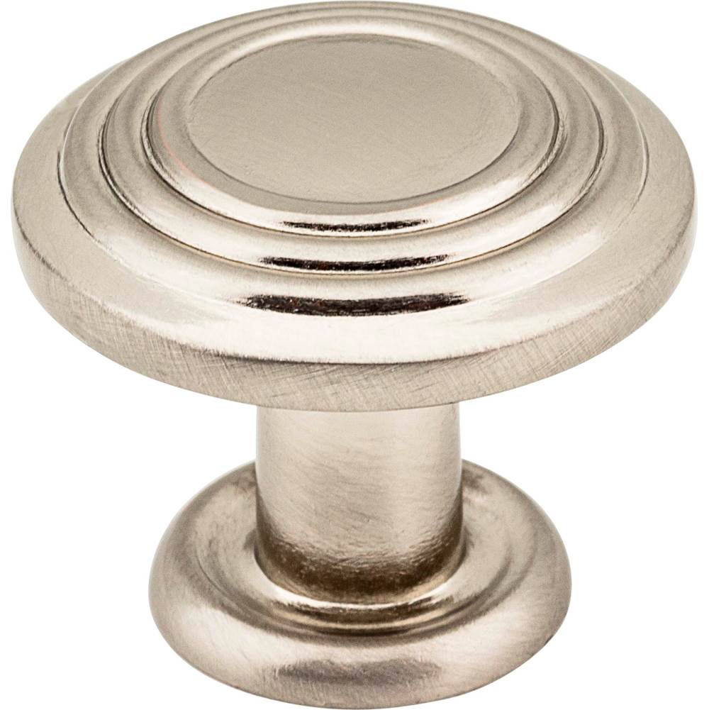 Neenan Company ShowroomHardware Resources1-1/4'' Diameter Satin Nickel Stacked Ring Vienna Cabinet Mushroom Knob