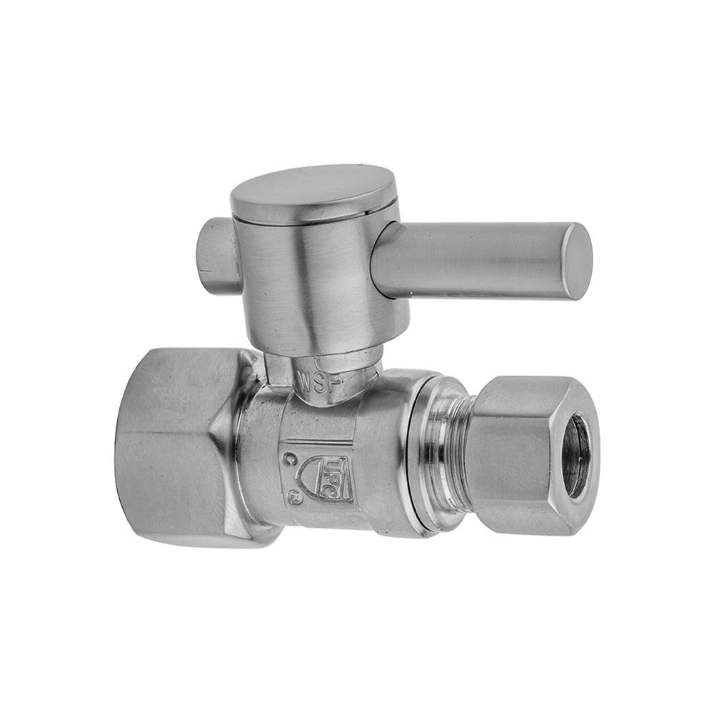 Neenan Company ShowroomJacloQuarter Turn Straight Pattern 3/8'' IPS x 3/8'' O.D. Supply Valve with Contempo Lever Handle