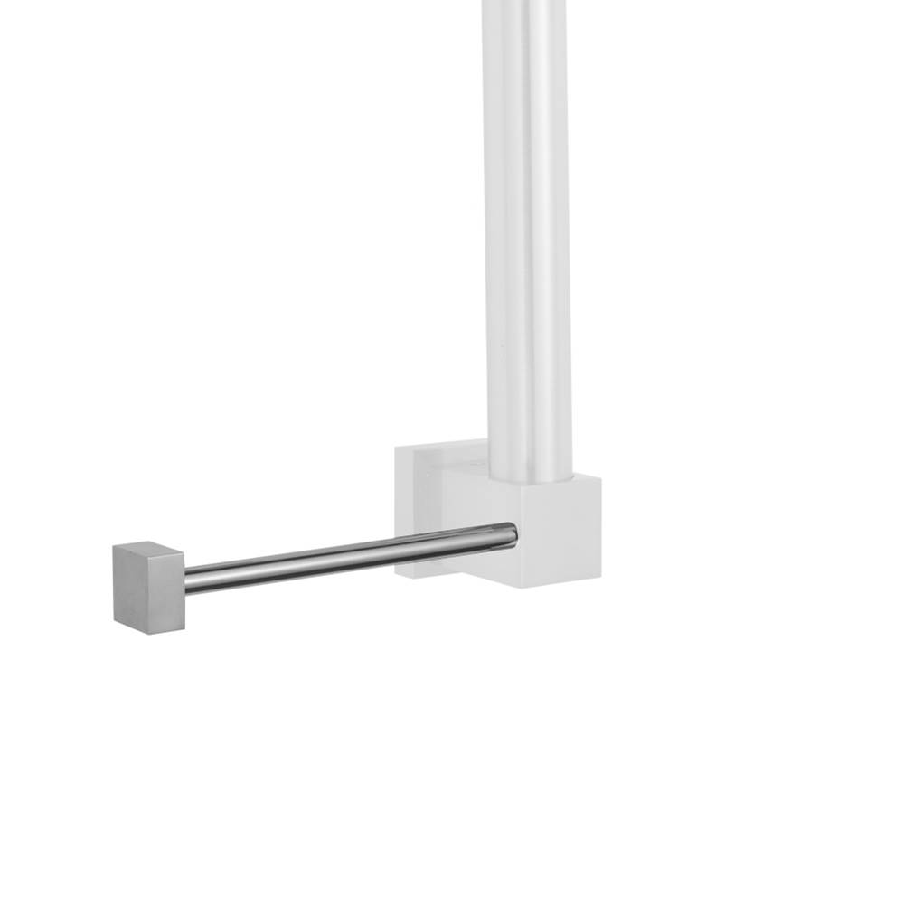 Neenan Company ShowroomJacloVertical Left CUBIX® Grab Bar Toilet Paper or Wash Cloth Holder