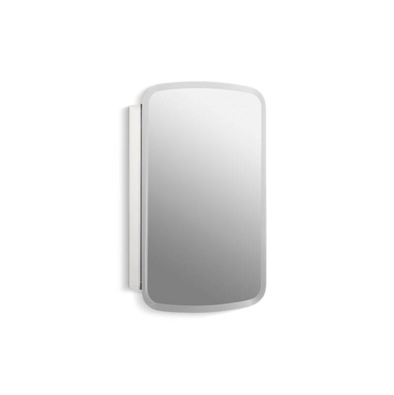 Neenan Company ShowroomKohlerBancroft® 20'' W x 31'' H aluminum single-door medicine cabinet with mirrored door, beveled edges