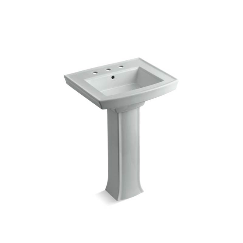 Neenan Company ShowroomKohlerArcher® Pedestal bathroom sink with 8'' widespread faucet holes