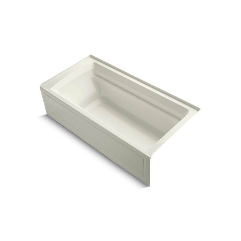 Neenan Company ShowroomKohlerArcher® 72'' x 36'' alcove bath with Bask® heated surface, integral apron, and right-hand drain
