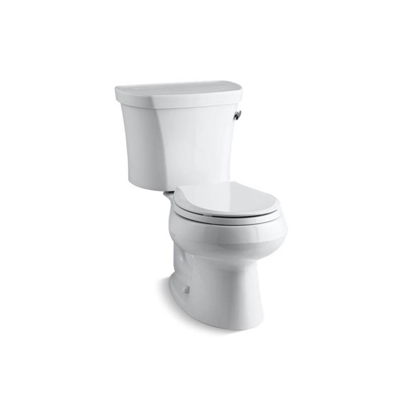 Neenan Company ShowroomKohlerWellworth® Two-piece round-front 1.28 gpf toilet with right-hand trip lever, insulated tank and 14'' rough-in