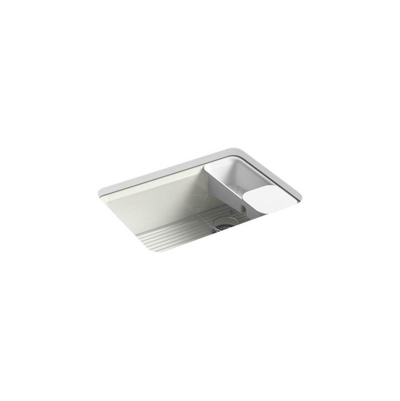 Neenan Company ShowroomKohlerRiverby® 27'' x 22'' x 9-5/8'' undermount single-bowl workstation kitchen sink with accessories and 5 oversized faucet holes