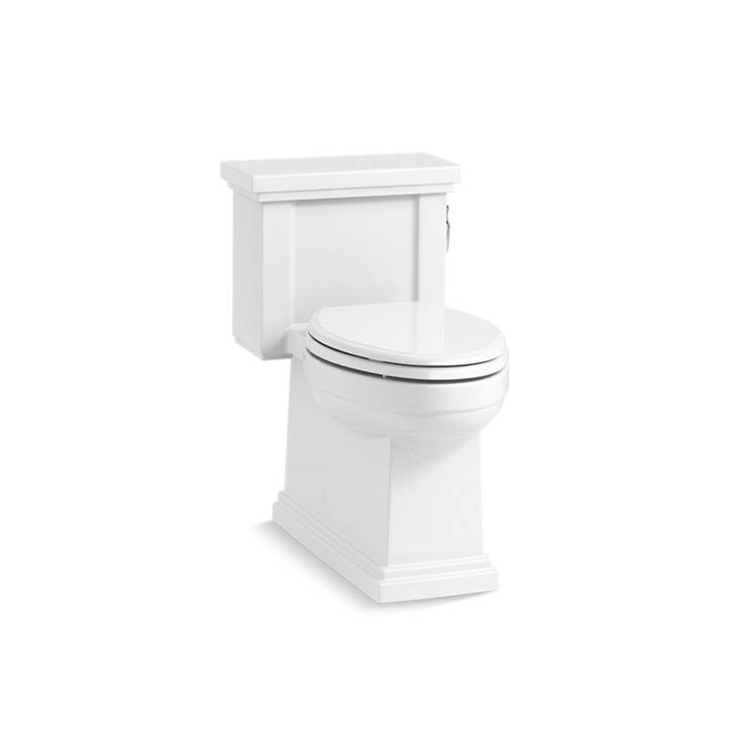 Neenan Company ShowroomKohlerTresham® Comfort Height® One-piece compact elongated 1.28 gpf chair height toilet with right-hand trip lever, and Quiet-Close™ seat
