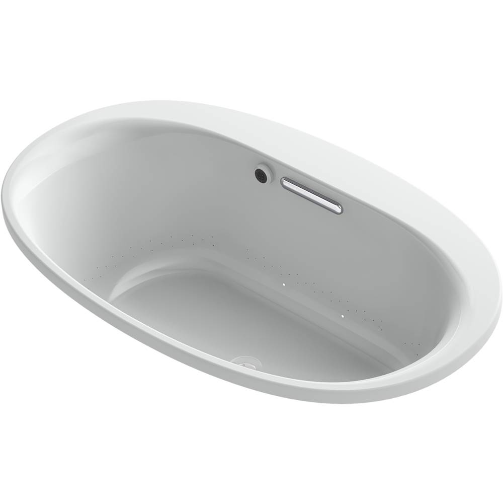 Neenan Company ShowroomKohlerUnderscore® Oval 59-11/16'' x 35-5/8'' heated BubbleMassage™ air bath with center drain