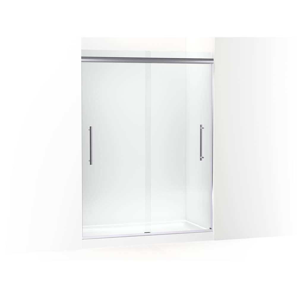 Neenan Company ShowroomKohlerPleat Frameless Sliding Shower Door, 79-1/16 in. H X 54-5/8 - 59-5/8 in. W, With 5/16 in. Thick Crystal Clear Glass