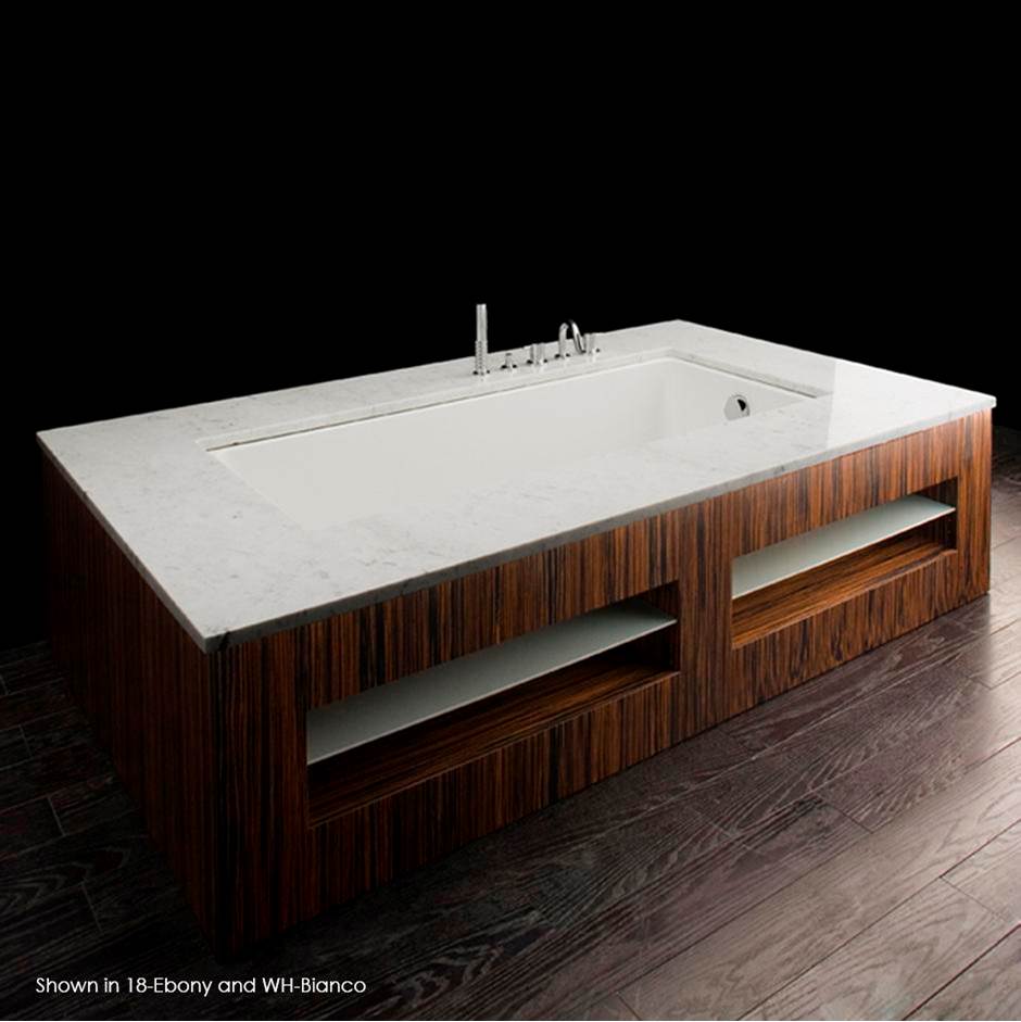 Neenan Company ShowroomLacavaUnder-counter or self-rimming soaking bathtub made of lucite acrylic, with an overflow, unfinished exterior,net weight 88lbs.
