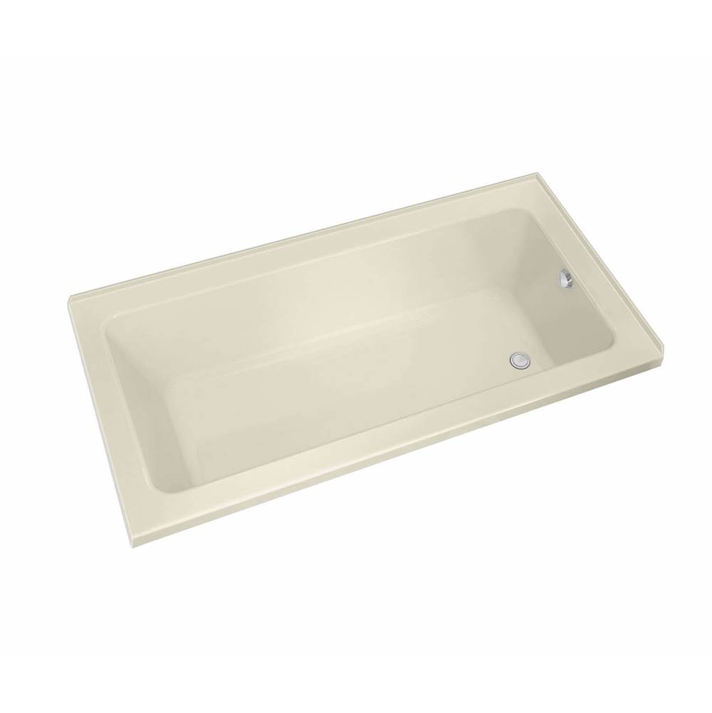 Neenan Company ShowroomMaaxPose 6632 IF Acrylic Corner Right Right-Hand Drain Combined Whirlpool & Aeroeffect Bathtub in Bone