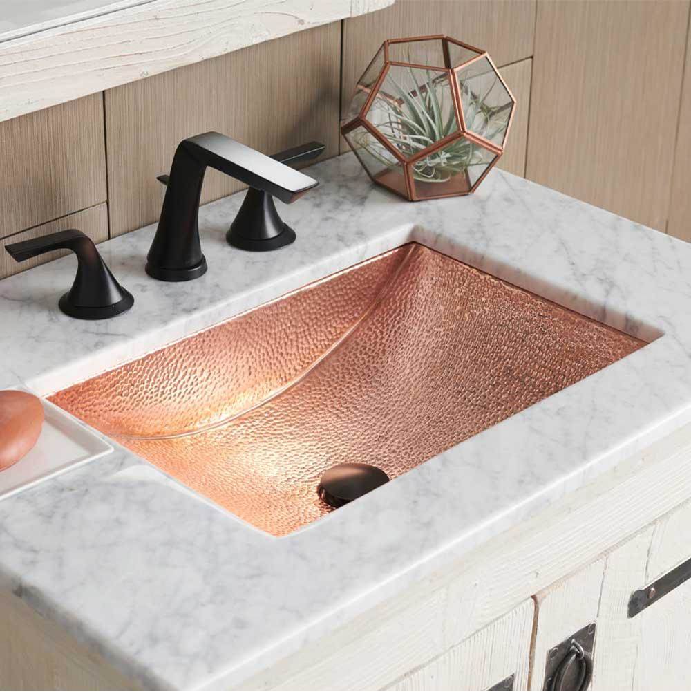 Neenan Company ShowroomNative TrailsAvila Bathroom Sink in Polished Copper