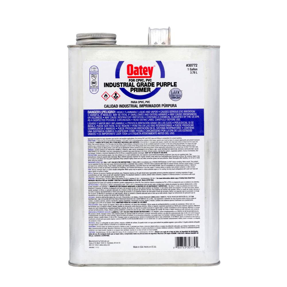 Oatey  Primers and Cleaners item 30772
