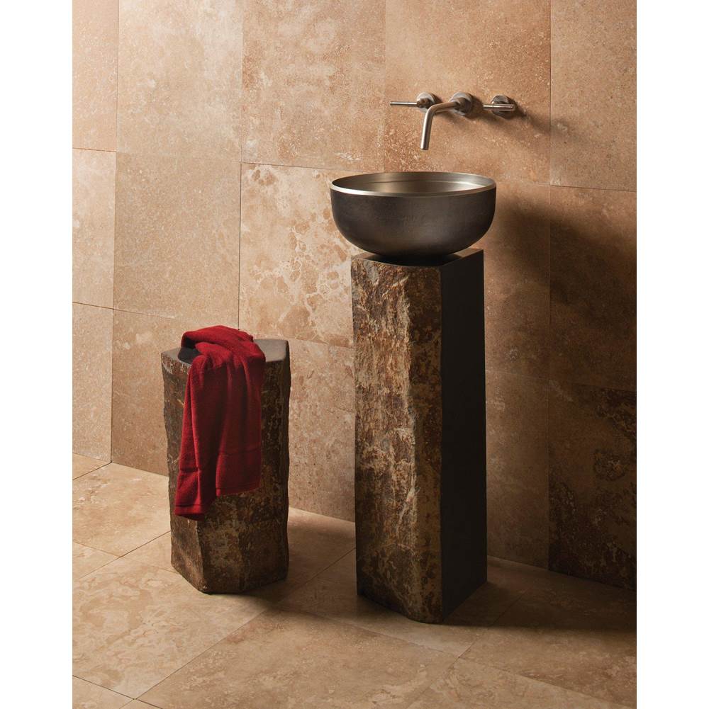 Neenan Company ShowroomStone ForestSingle Basalt Bath Pedestal