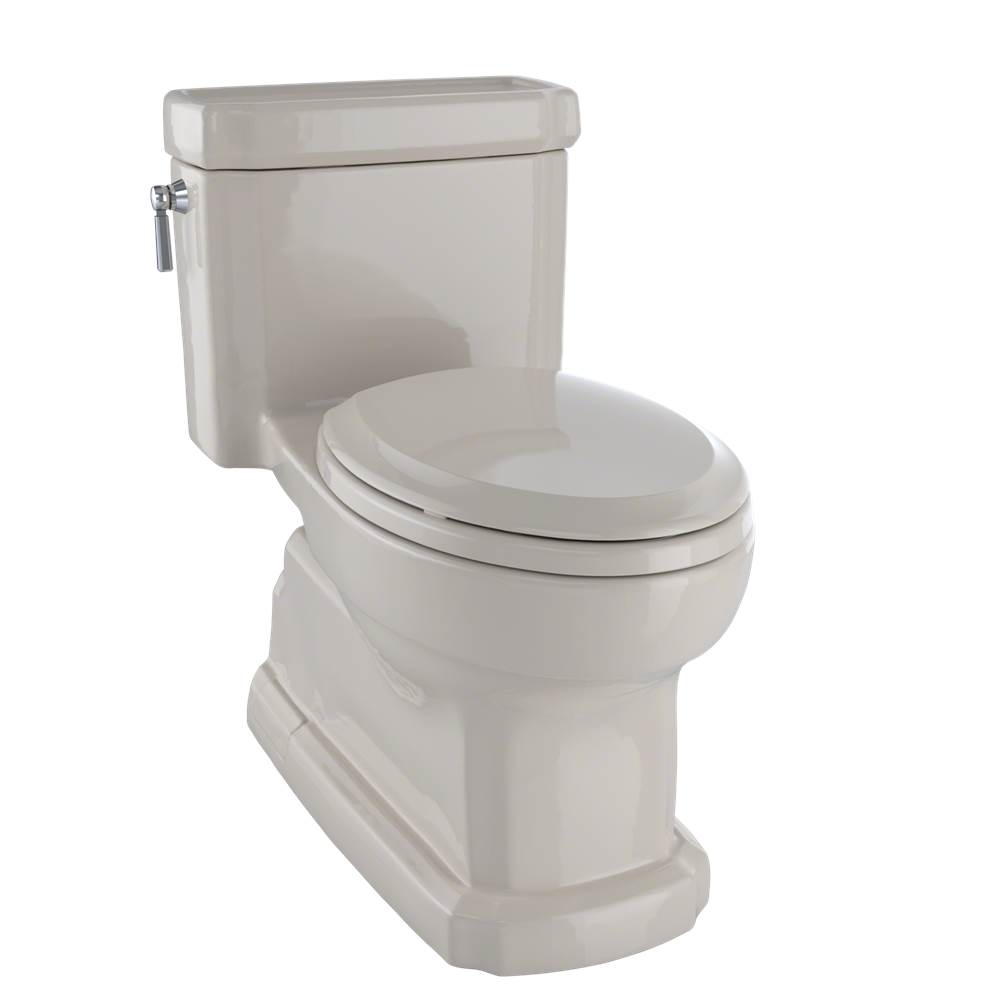 Neenan Company ShowroomTOTOTOTO Eco Guinevere Elongated 1.28 GPF Universal Height Skirted Toilet with CEFIONTECT and SoftClose Seat, Bone - MS974224CEFGNo.03