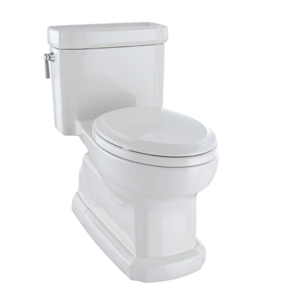 Neenan Company ShowroomTOTOTOTO Eco Guinevere Elongated 1.28 GPF Universal Height Skirted Toilet with CEFIONTECT and SoftClose Seat, Colonial White - MS974224CEFGNo.11