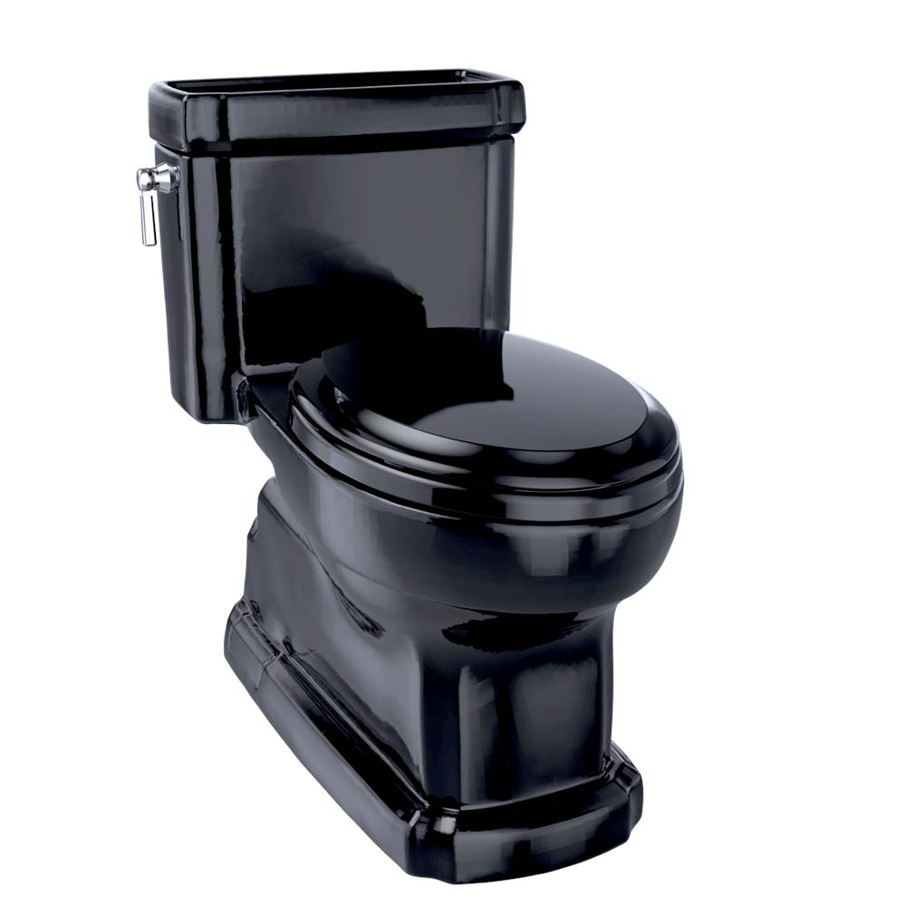 Neenan Company ShowroomTOTOTOTO Eco Guinevere Elongated 1.28 GPF Universal Height Skirted Toilet with SoftClose Seat, Ebony - MS974224CEFNo.51