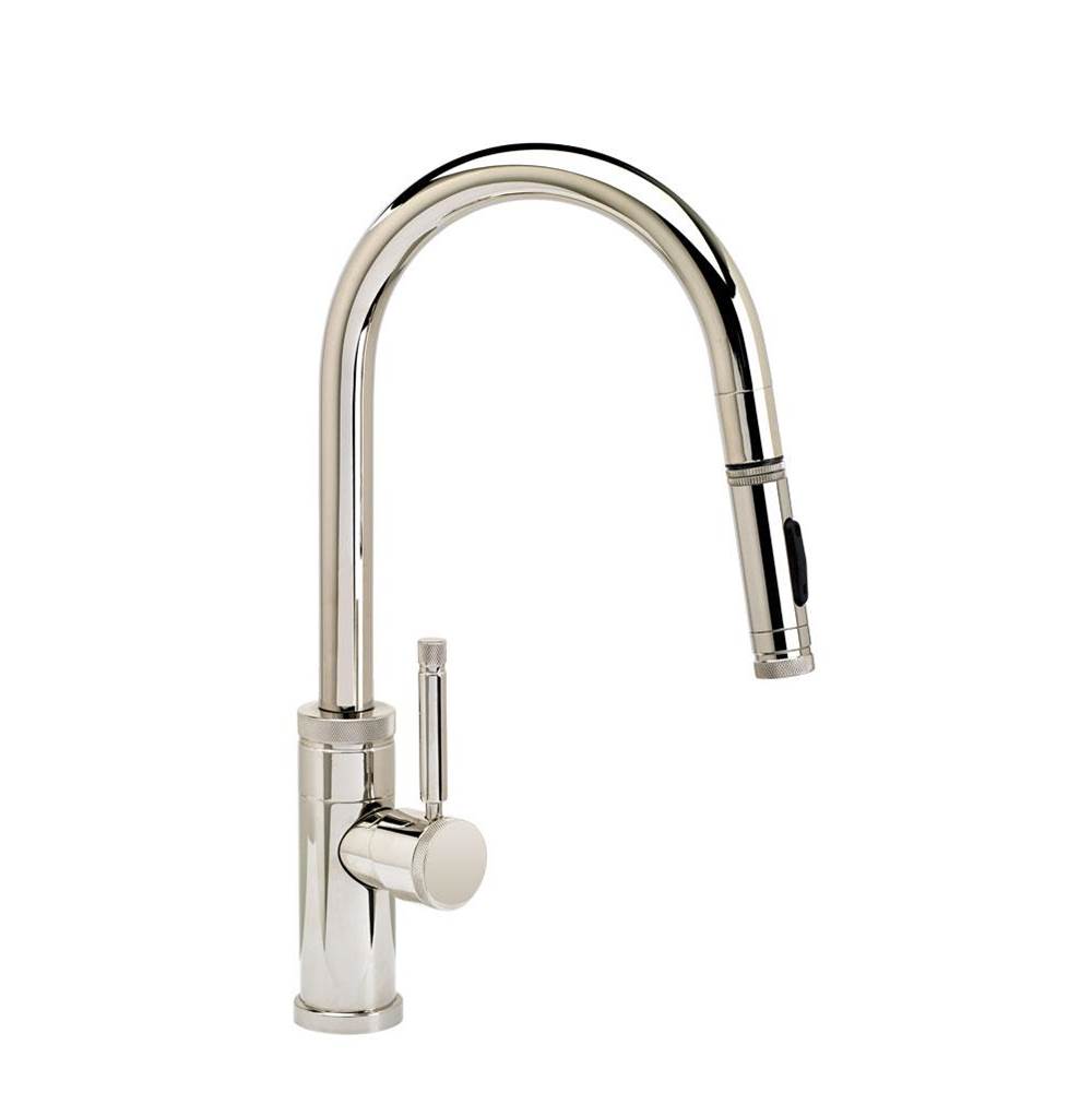 Neenan Company ShowroomWaterstoneWaterstone Industrial Prep Size PLP Pulldown Faucet - Toggle Sprayer - Angled Spout