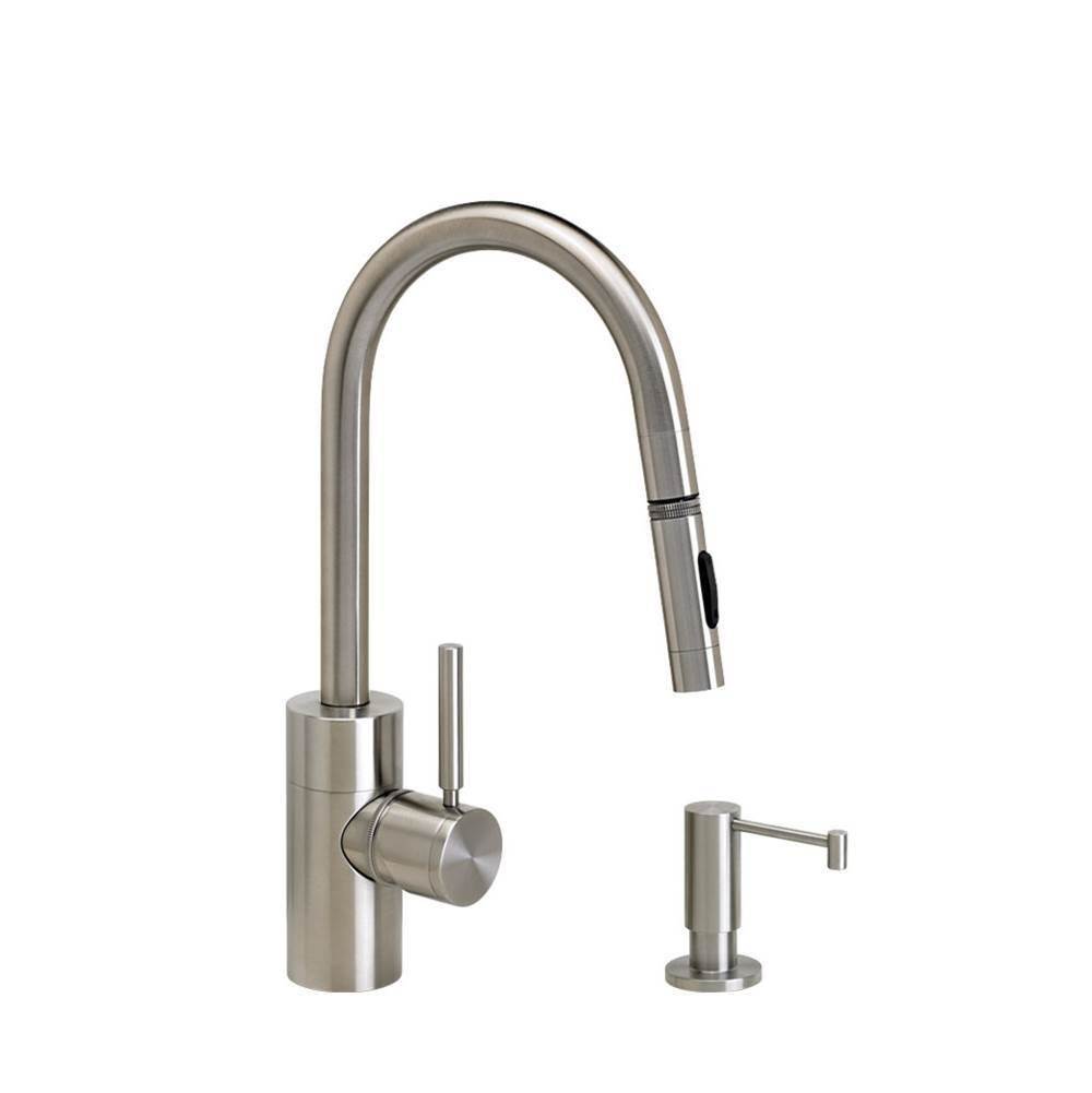 Neenan Company ShowroomWaterstoneWaterstone Contemporary Prep Size PLP Pulldown Faucet - Toggle Sprayer - 2pc. Suite